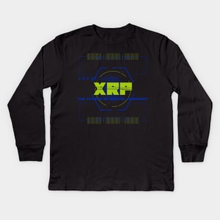 XRP the future of digital currency Kids Long Sleeve T-Shirt